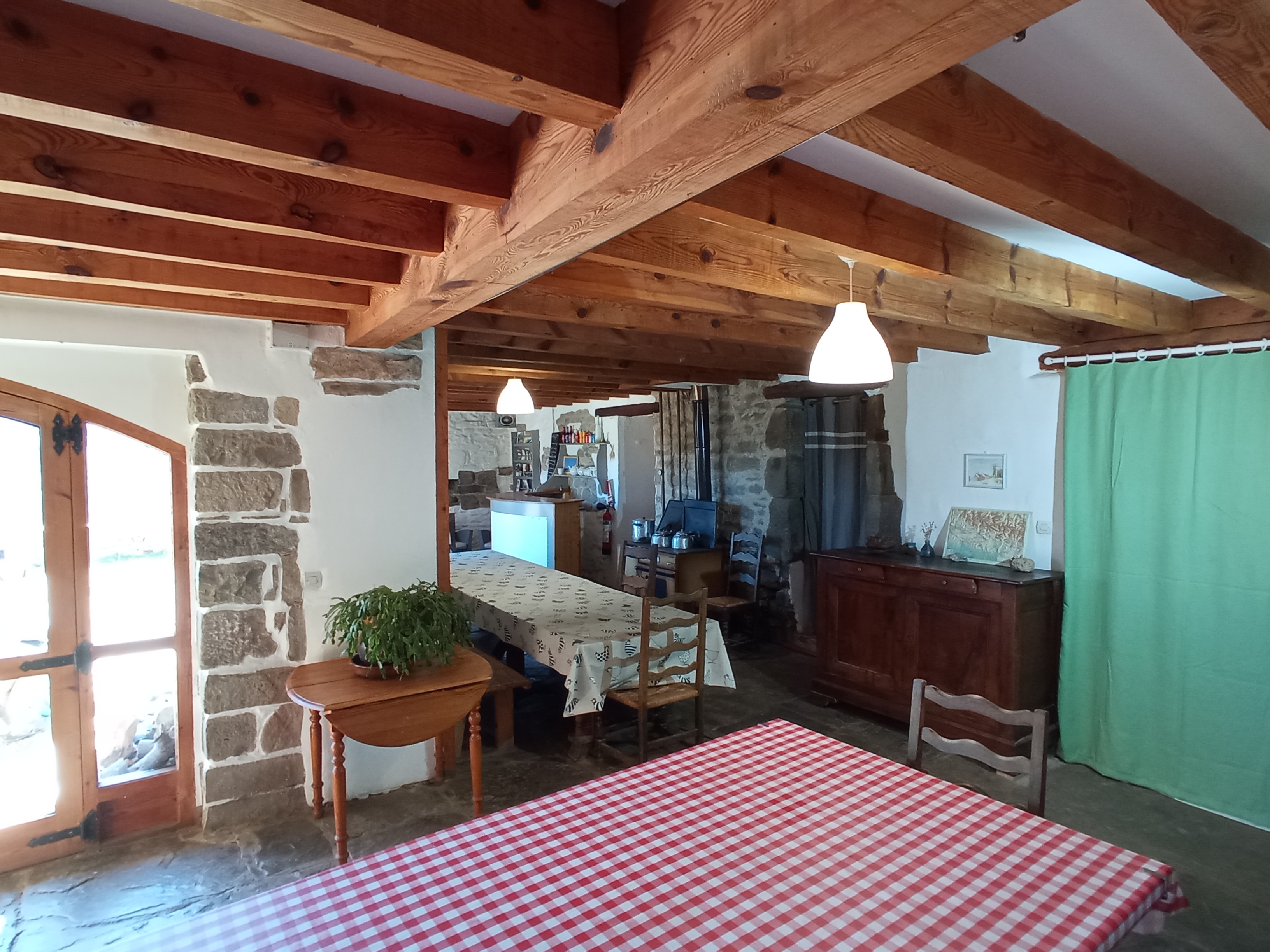 Interior del Refugio. Comedor
