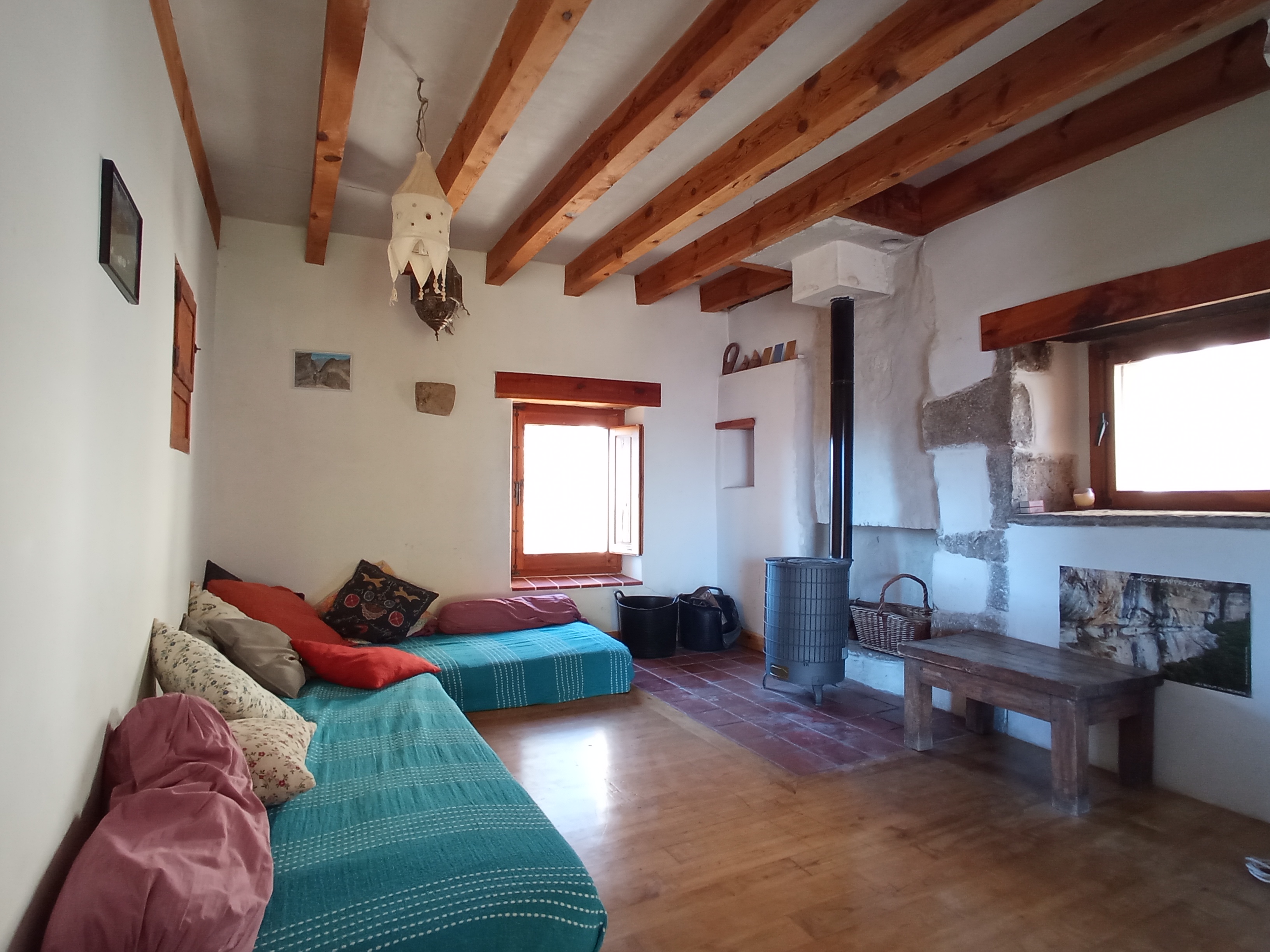 Interior del Refugio. Zona de descanso